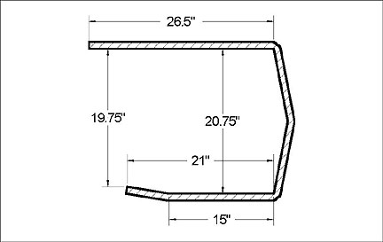 kayak storage rack dimensions